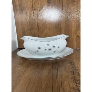 Gravy boat Creative fine china 1014 Japan platinum starburst